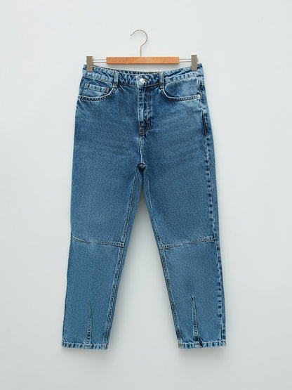 High Waist Mom Fit Rodeo Jean Trousers