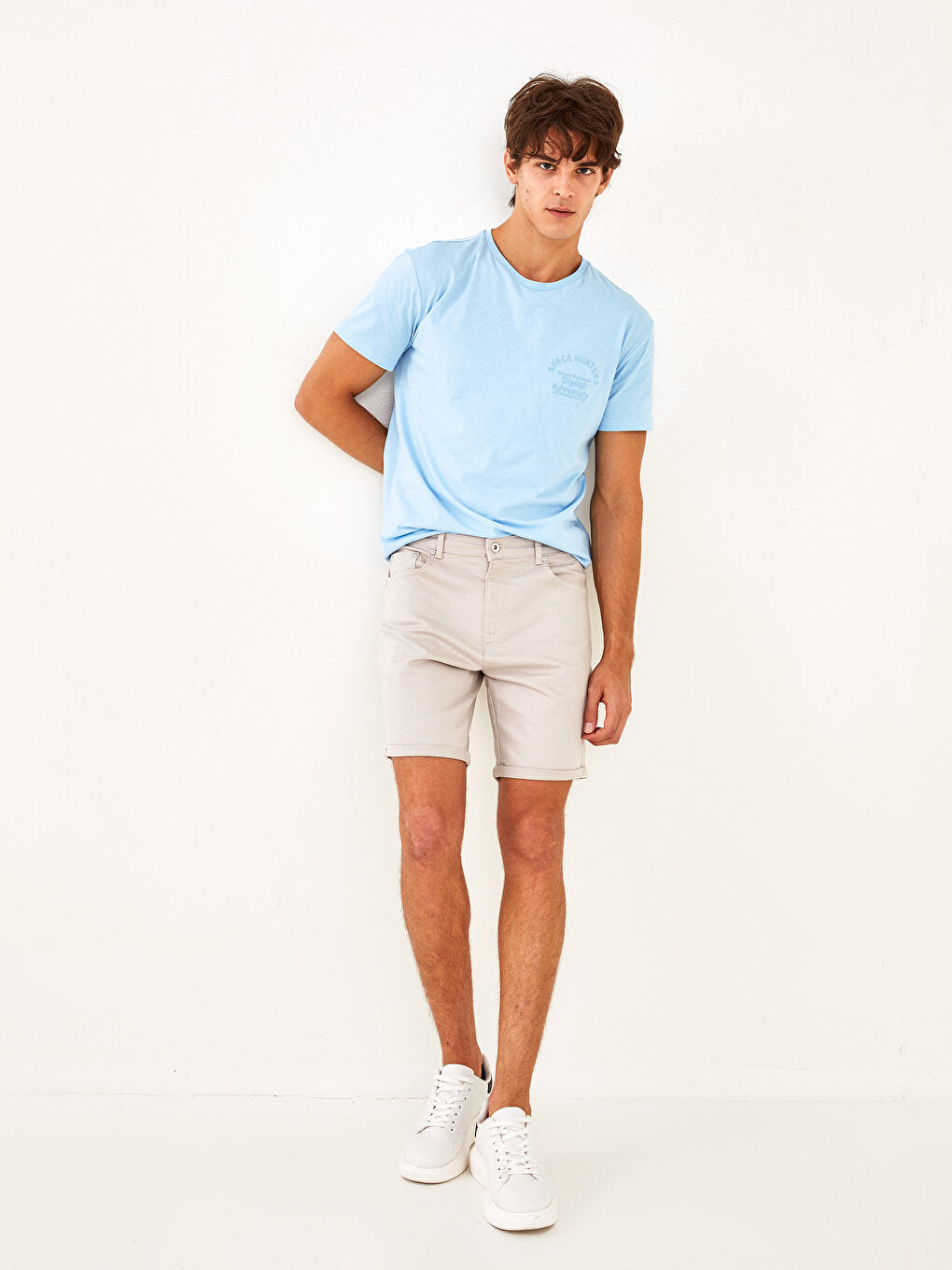 Standard Fit Textured Men's Shorts