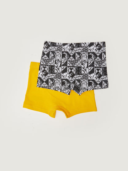 Batman Printed Cotton Boys Boxer with Elastic Waist, 2-pack