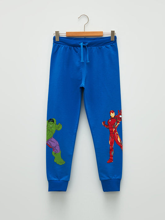 Elastic Waist Avengers Printed Boy's Jogger Sweatpants