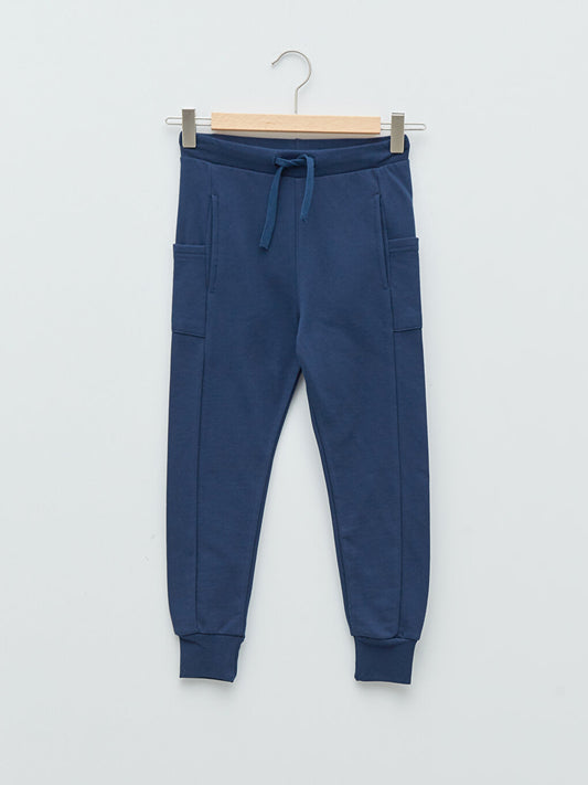 Basic Boy's Jogger Sweatpants with Elastic Waist