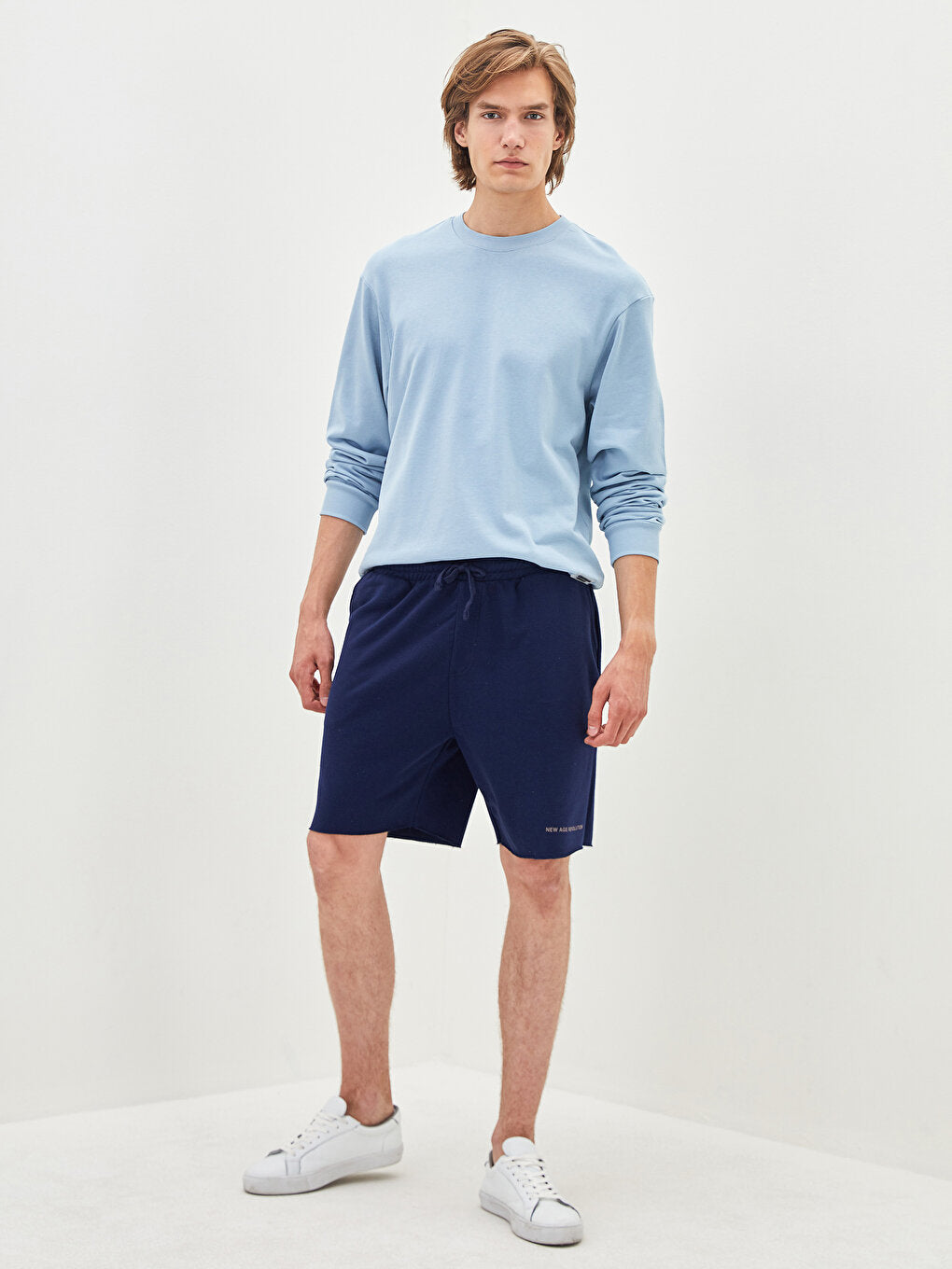 Standard Pattern Knitted Men's Shorts