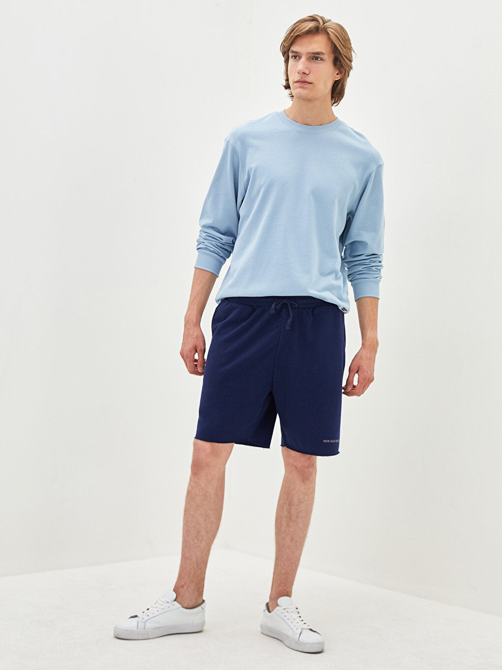 Standard Pattern Knitted Men's Shorts