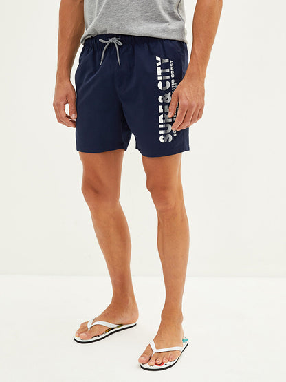 Short Printed Men's Swim Shorts