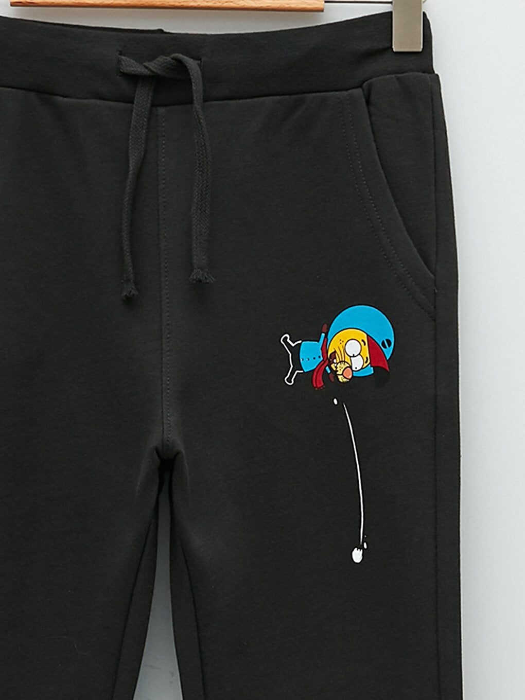 Elastic Waist Kral Şakir Printed Boy's Jogger Sweatpants