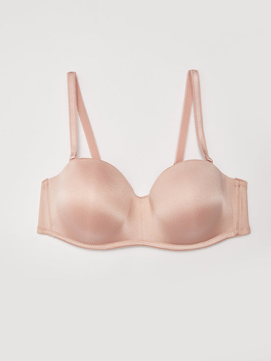 Underwire Unpadded Plain Strapless Bra