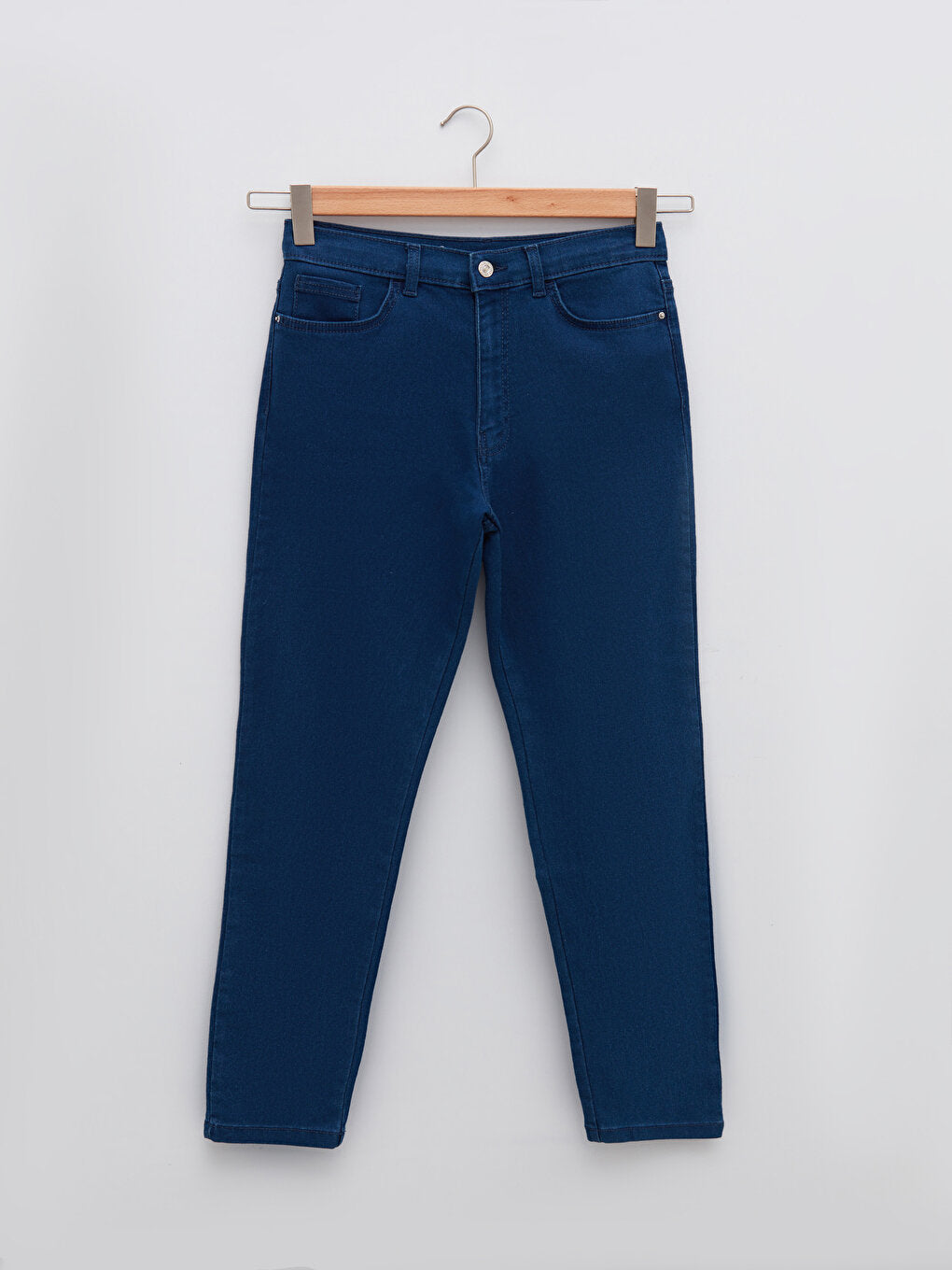 Standard Fit Women's Jean Trousers with Pocket Detail