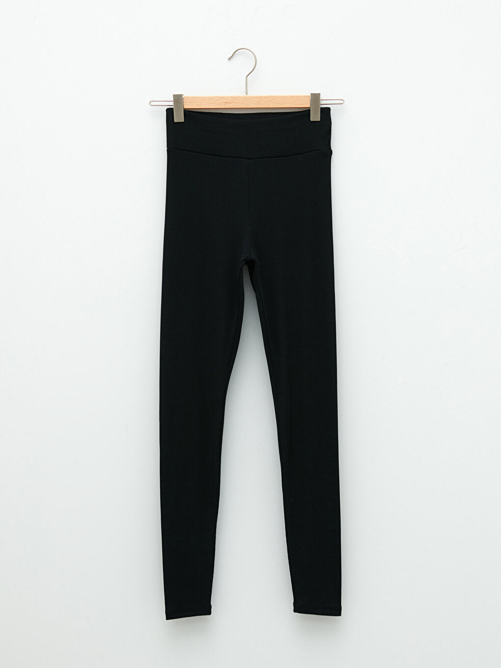 Plain Women's Leggings Trousers with Elastic Waist