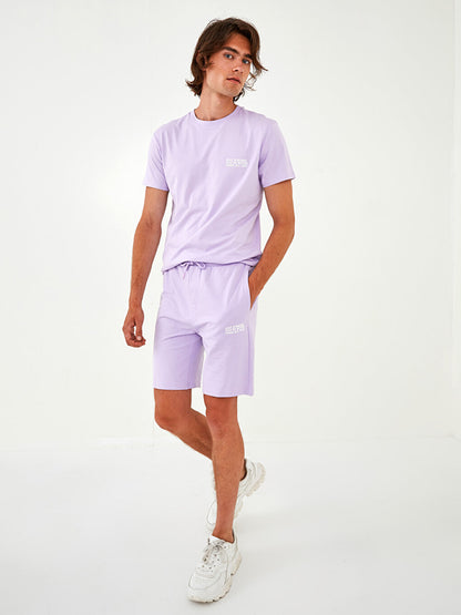 Standard Pattern Knitted Men's Shorts