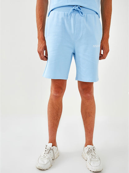 Standard Pattern Knitted Men's Shorts