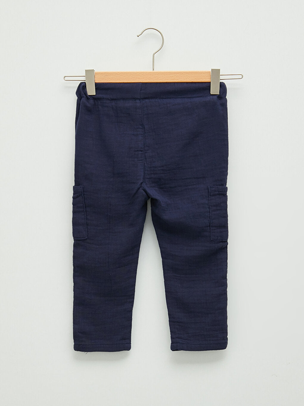 Basic Cotton Baby Boy Trousers with Elastic Waist