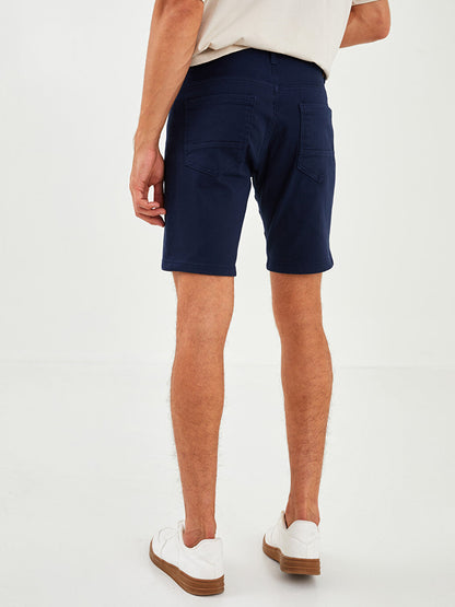 Slim Fit Textured Men's Shorts