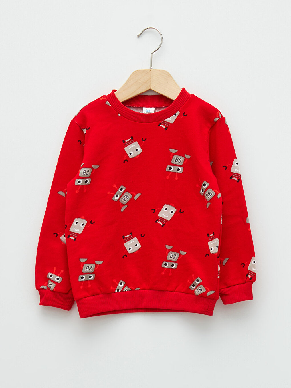 Crew Neck Long Sleeve Printed Baby Boy Sweatshirt 2-pack