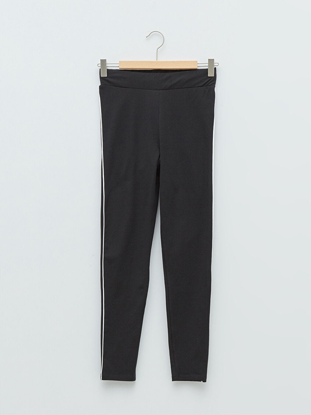 Women's Leggings with Elastic Waist and Stripe Detail