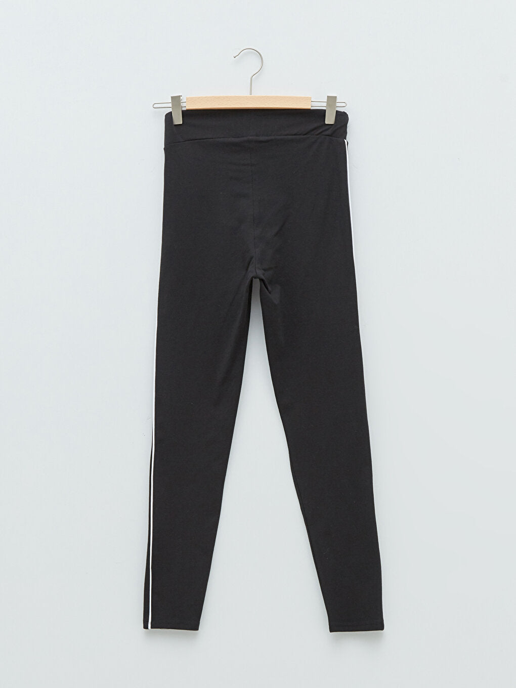 Women's Leggings with Elastic Waist and Stripe Detail