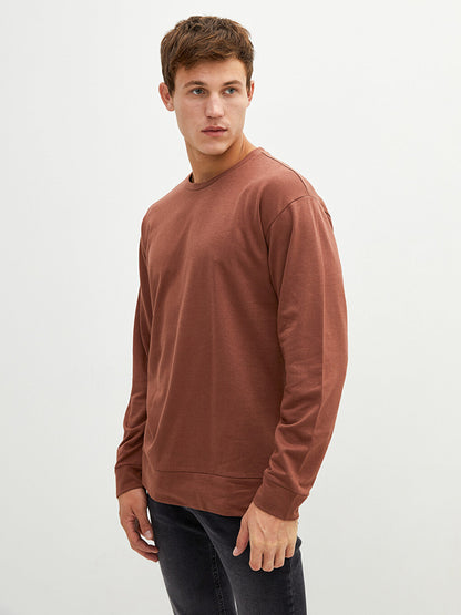 Crew Neck Long Sleeve Men's Sweatshirt