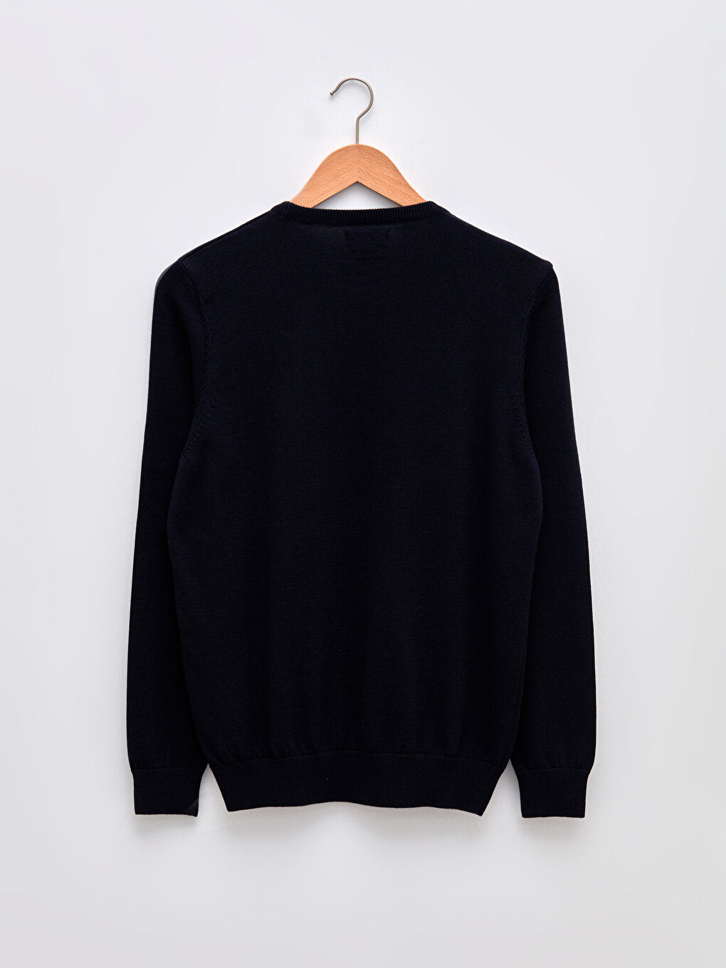 Crew Neck Long Sleeve Men's Knitwear Sweater