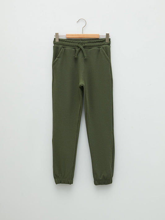 Basic Boy's Jogger Sweatpants with Elastic Waist