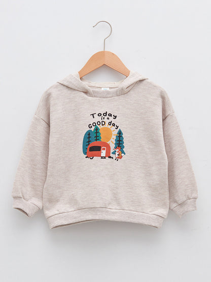 Long Sleeve Printed Baby Boy Hoodie