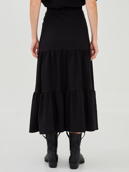 Women's Elastic Waist Comfortable Straight Skirt