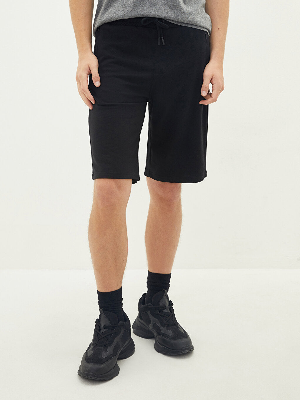 Slim Fit Knitted Men's Shorts