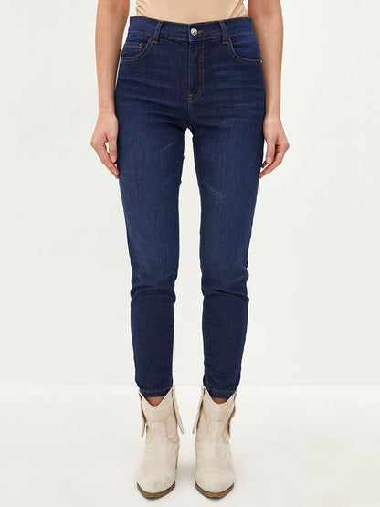 Skinny Fit Women's Rodeo Jean Trousers with Pocket Detail