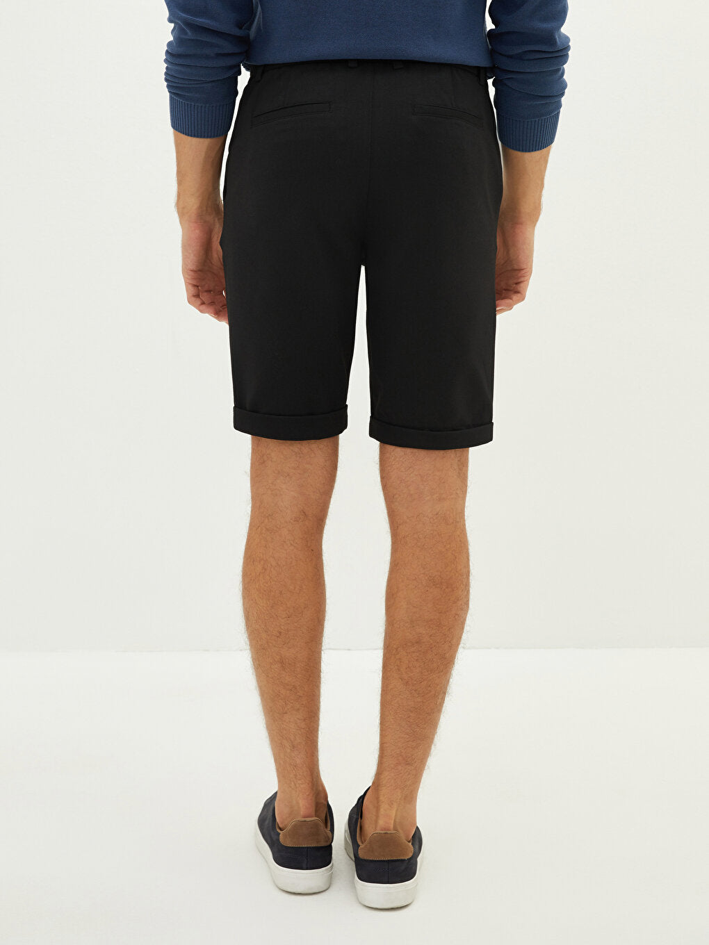 Slim Fit Textured Men's Shorts