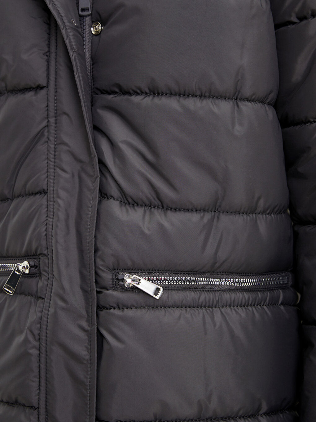 Women's Hooded Plain Puffer Coat