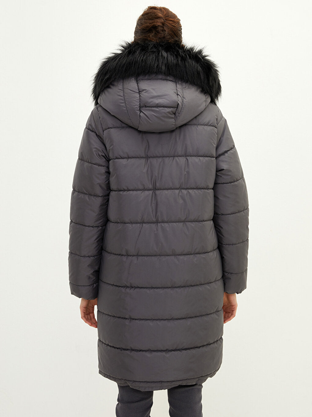 Women's Hooded Plain Puffer Coat