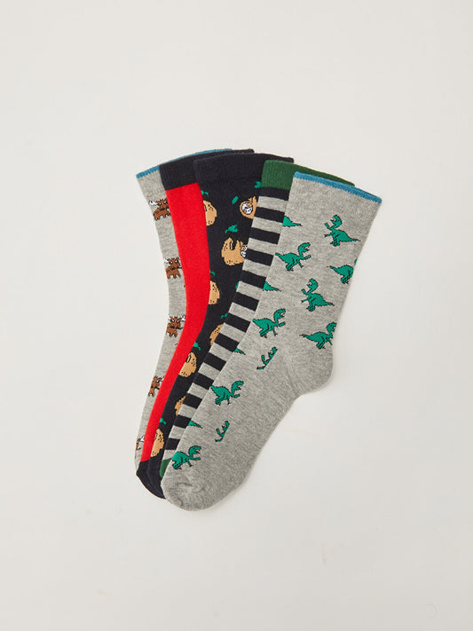 Patterned Boy Socks Pack of 5