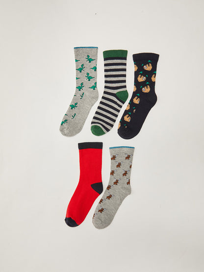 Patterned Boy Socks Pack of 5