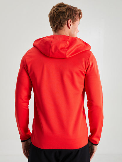 Long Sleeve Color Blocked Men's Sports Hoodie