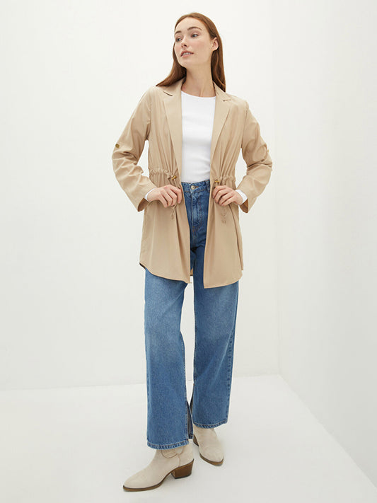 Jacket Collar Plain Long Sleeve Women's Jacket