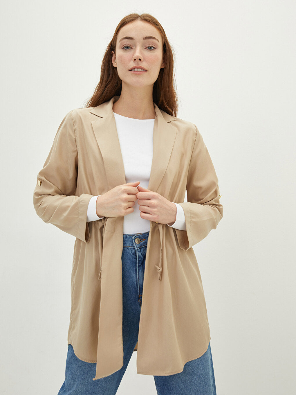 Jacket Collar Plain Long Sleeve Women's Jacket