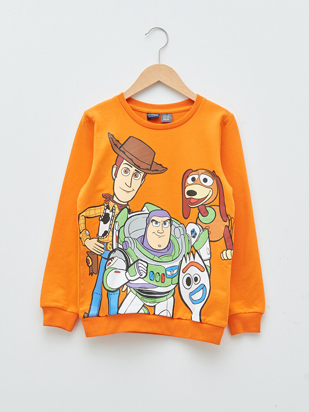 Crew Neck Toy Story Printed Long Sleeve Boy's Sweatshirt