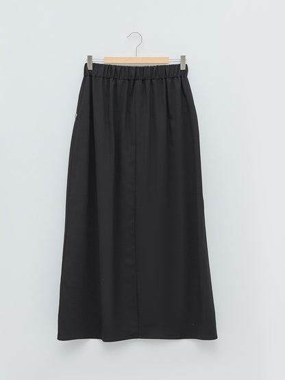 Straight A-Line Women's Skirt with Elastic Waist