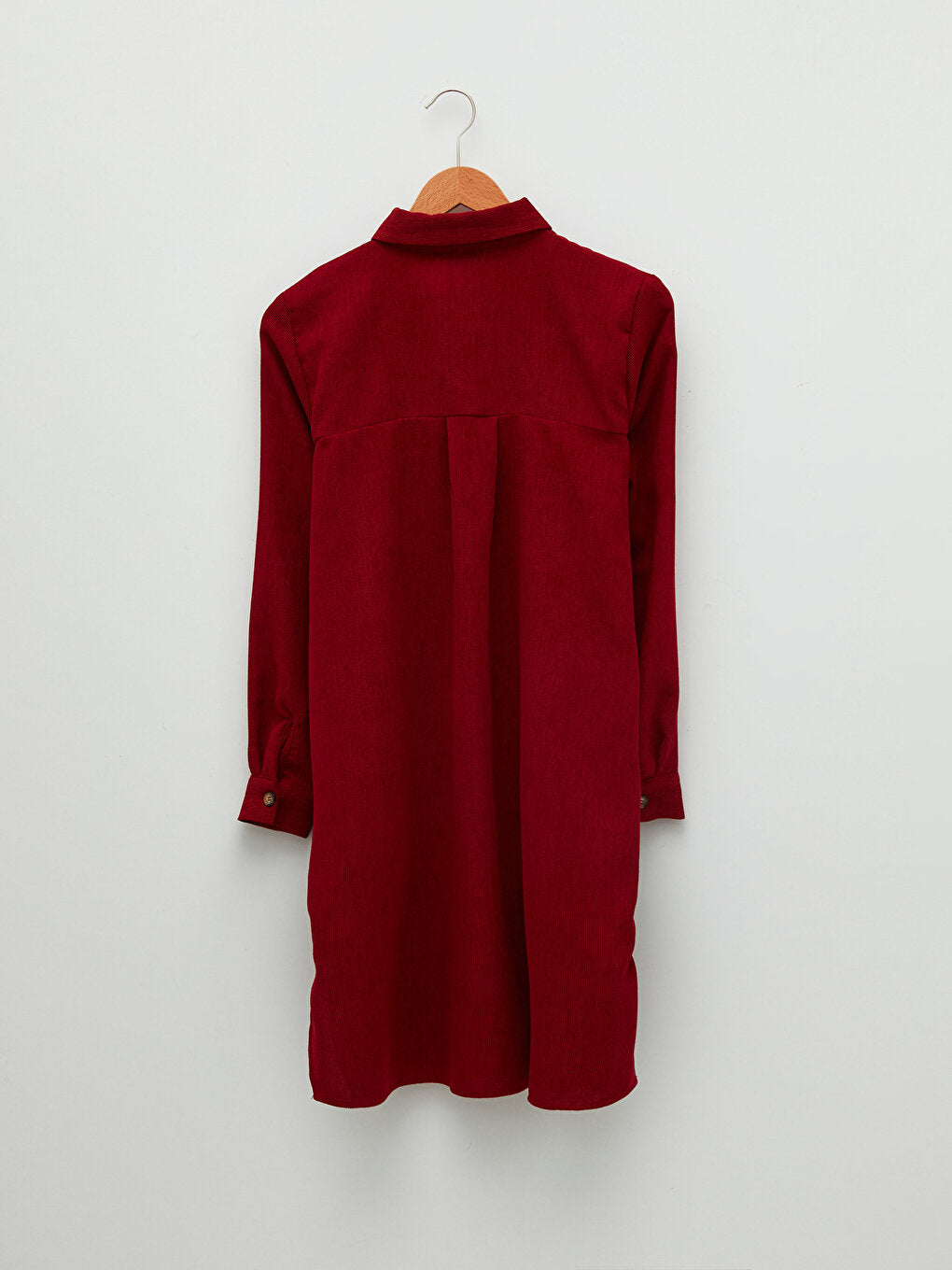 Plain Long Sleeve Velvet Women's Shirt Tunic