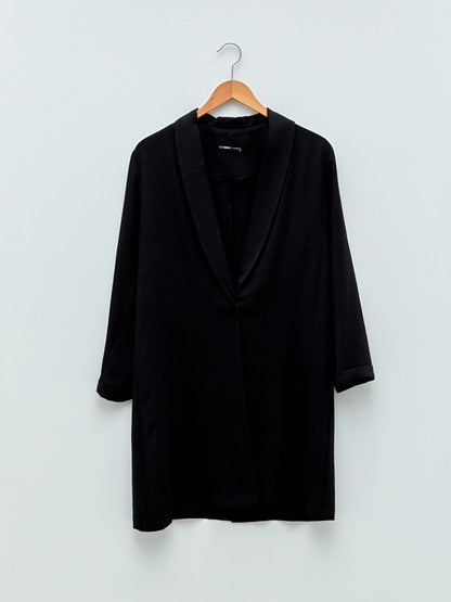 Shawl Collar Plain Long Sleeve Women's Blazer Jacket