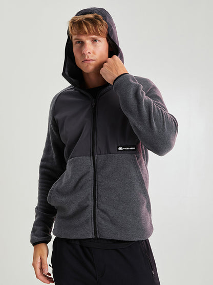 Standard Fit Hooded Men's Sports Cardigan