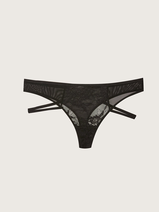 Lace Detailed Women's Thong Panties