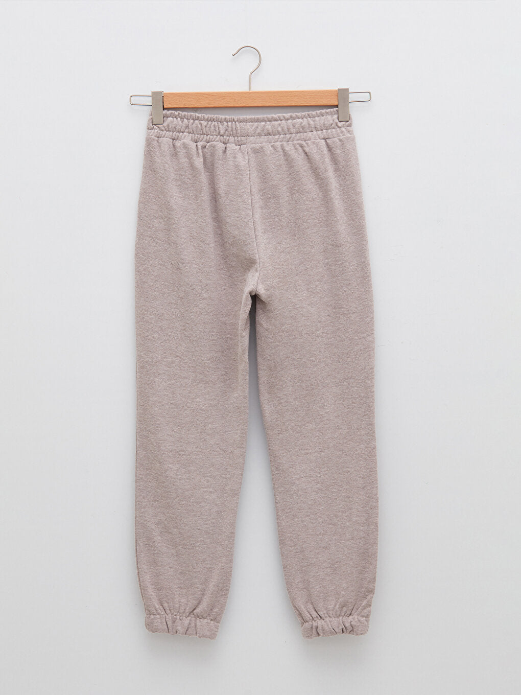 Women's Jogger Sweatpants with Elastic Waist and Flat Pocket Detail