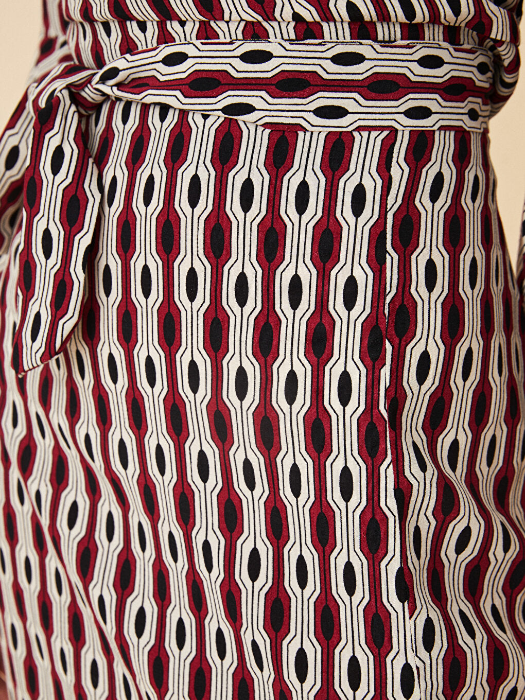 Patterned A-Line Viscose Women's Skirt