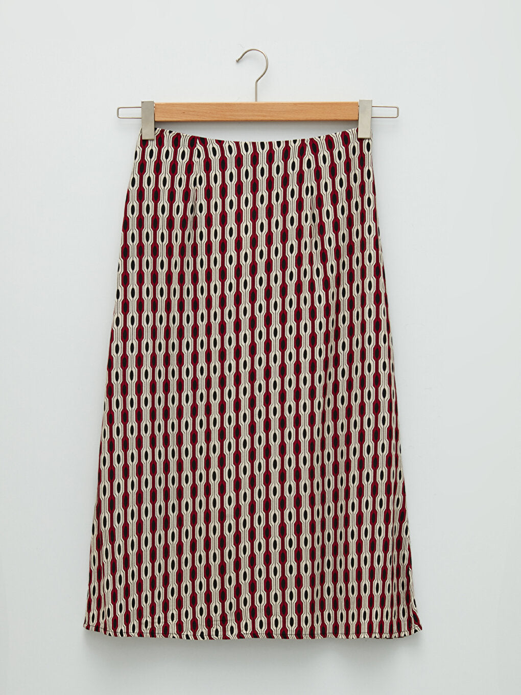 Patterned A-Line Viscose Women's Skirt