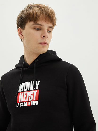 Long Sleeve La Casa De Papel Printed Thick Men's Hoodie