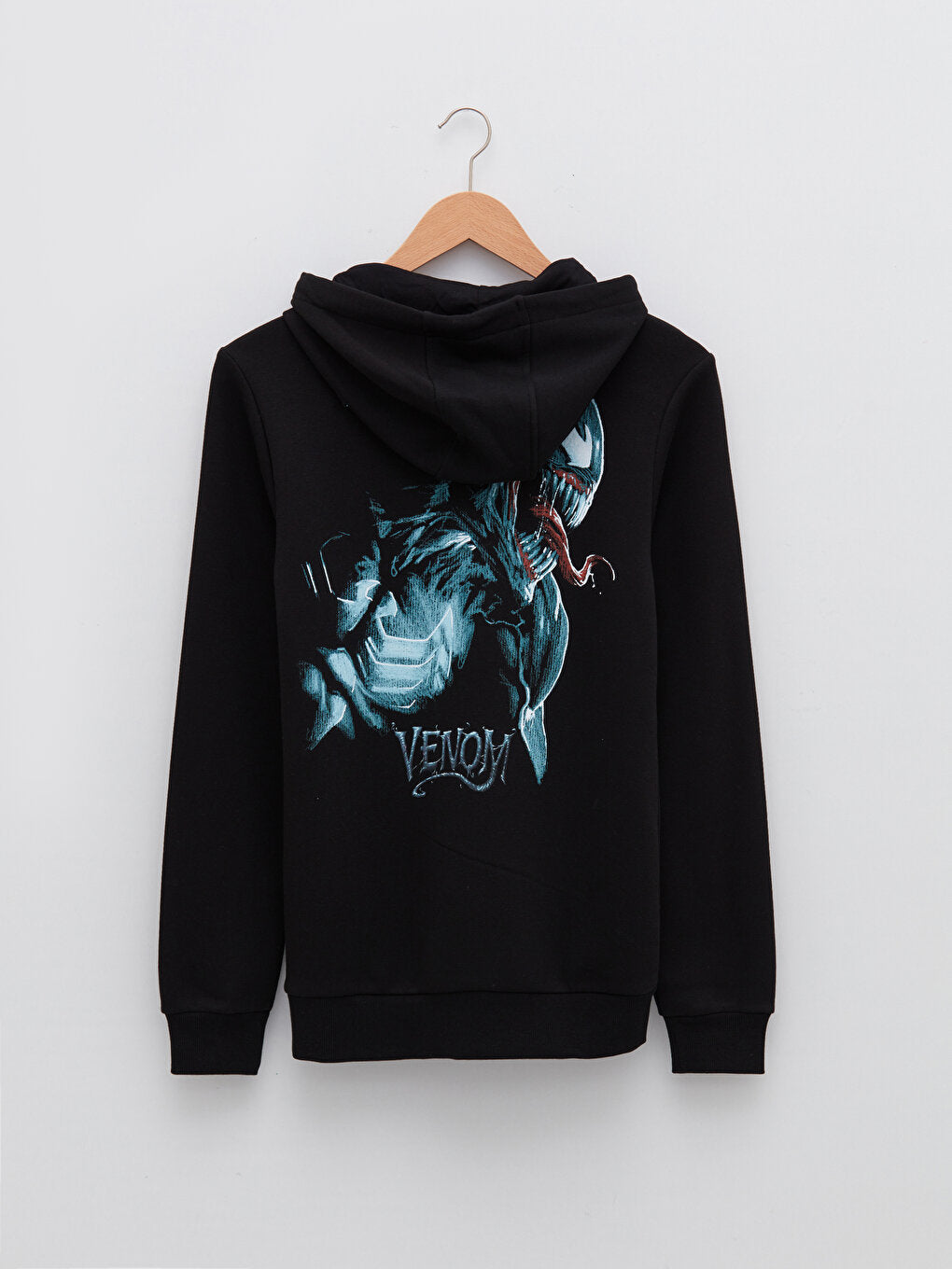 Long Sleeve Venom Printed Men's Hoodie