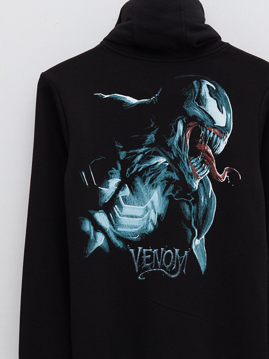 Long Sleeve Venom Printed Men's Hoodie