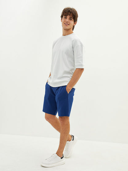 Slim Fit Knitted Men's Shorts