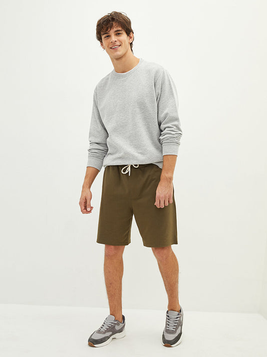 Slim Fit Knitted Men's Shorts