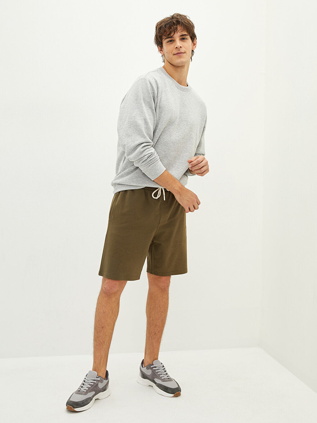 Slim Fit Knitted Men's Shorts