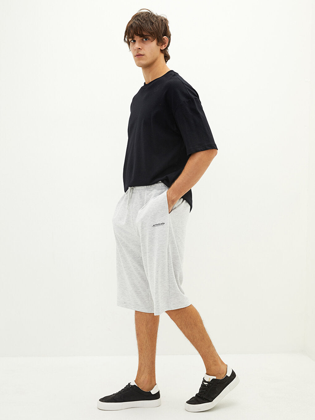 Standard Pattern Knitted Men's Shorts